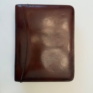 Franklin Covey LEATHER Classic Size Zip Around Planner Binder